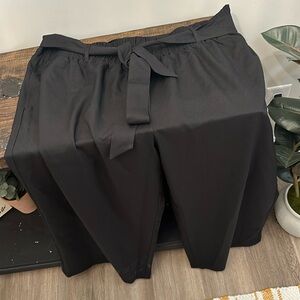 NWT glitzy girls dressy black pants wide leg